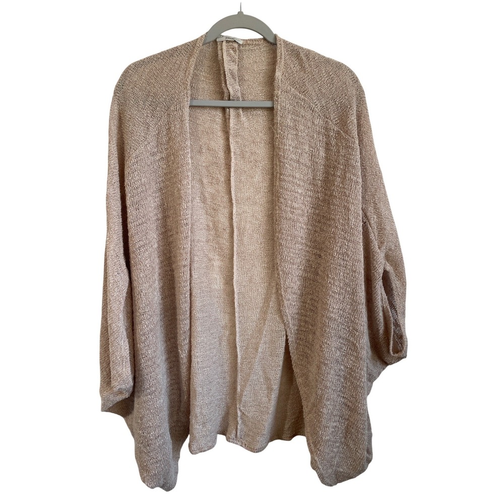 Jodifl Womens‎ Small Beige Open Front Dolman Sleeve Cardigan Sweater Lagenlook